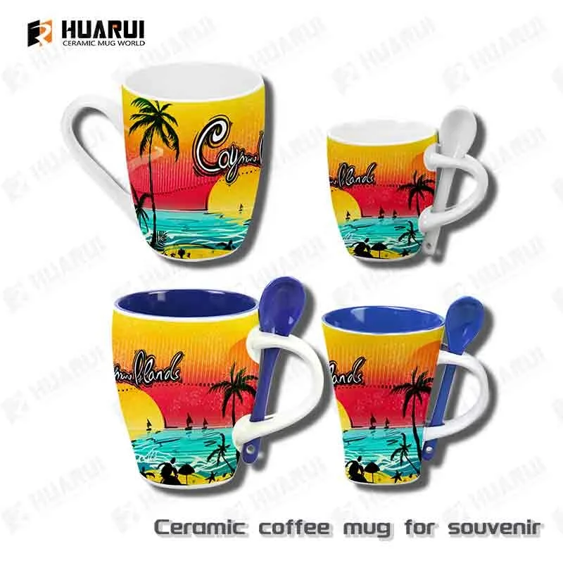 Custom Heart-Shaped Souvenir Gift Mugs Ceramic Coffee Cups Personalized Romantic Keepsake Perfect for Special Occasions