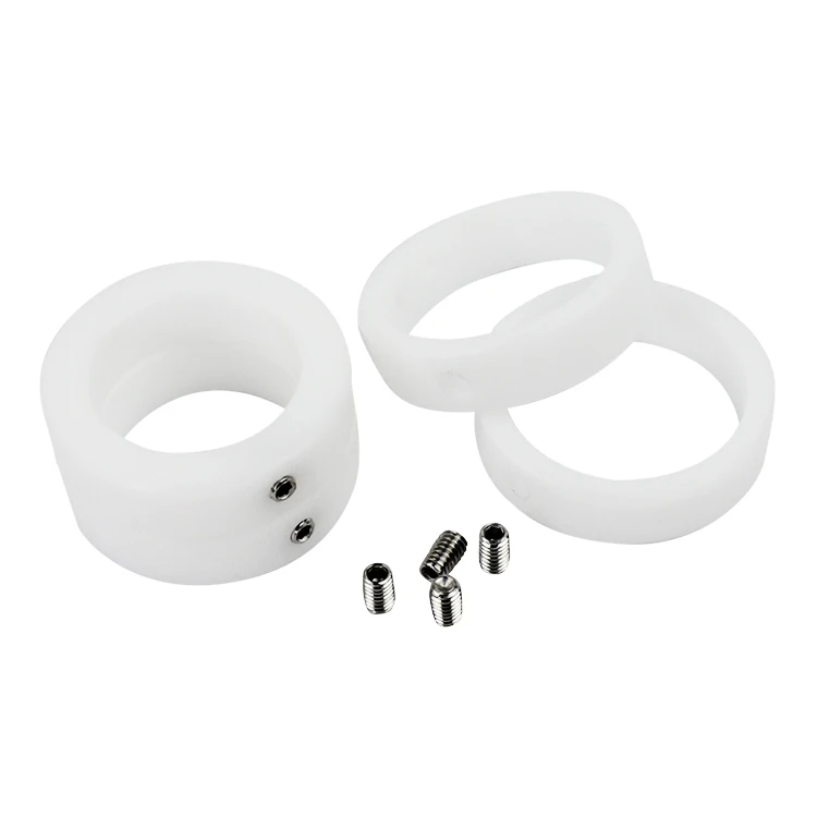Custom clamping shaft collars plain finishing shaft collar metal plastic Nylon POM shaft collars set screw cup point