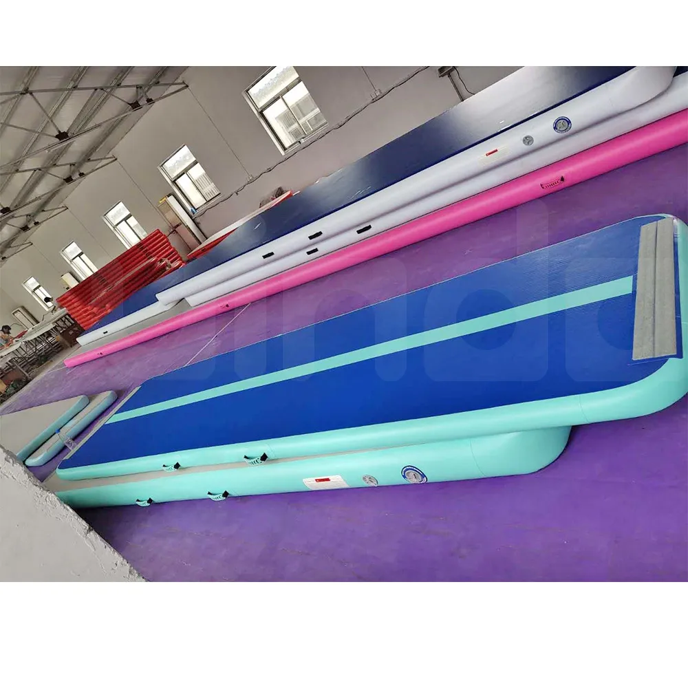 3x1x0,1 м, Домашняя гимнастика, воздушная дорожка, матовая маленькая надувная воздушная дорожка