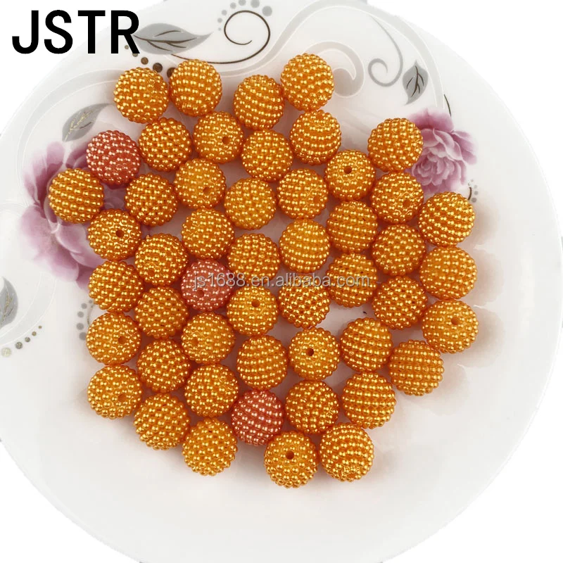 RTS 100pc/bag 20mm colorful ABS plastic chunky Bayberry Beads for jewelry making kid round Loose Beads bubble gum beads