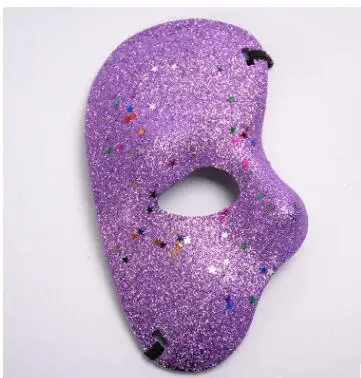 New Birthday Party Opera Mask Plastic Glitter Half Mask for Christmas Wedding Decor Prop Supplies Cosplay Accessories 14 Colors