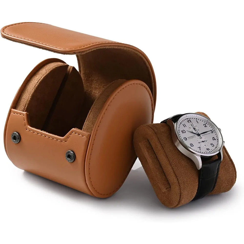 Watch Box PU Leather Watch Roll  Box for Mens Watch Travel   Storage Case Gifts