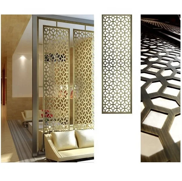 Damp-proof Decorative Stainless Steel Home Room Divider Partition Metal Screen Panel