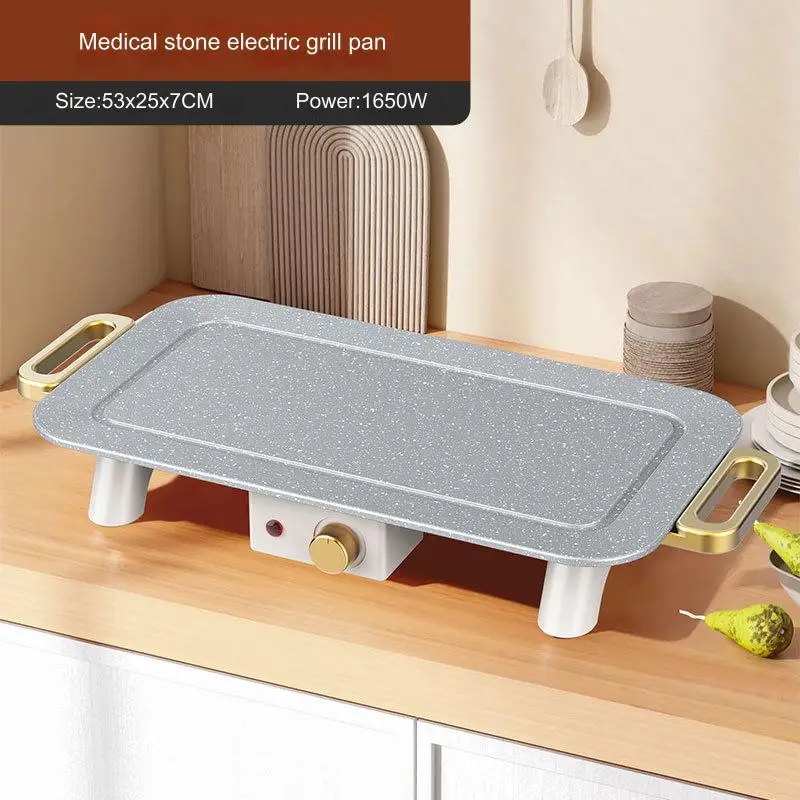 Household Appliance Electrical Bbq Grill Smokeless Electric  Grill Table  Easy Cleaned Indoor Large  Machine  Barbecue