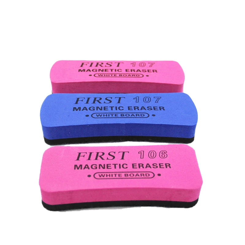 shape custom logo magnetic blackboard glass board dry cleaner chalkboard eraser for whiteboard eva felt soft magnet