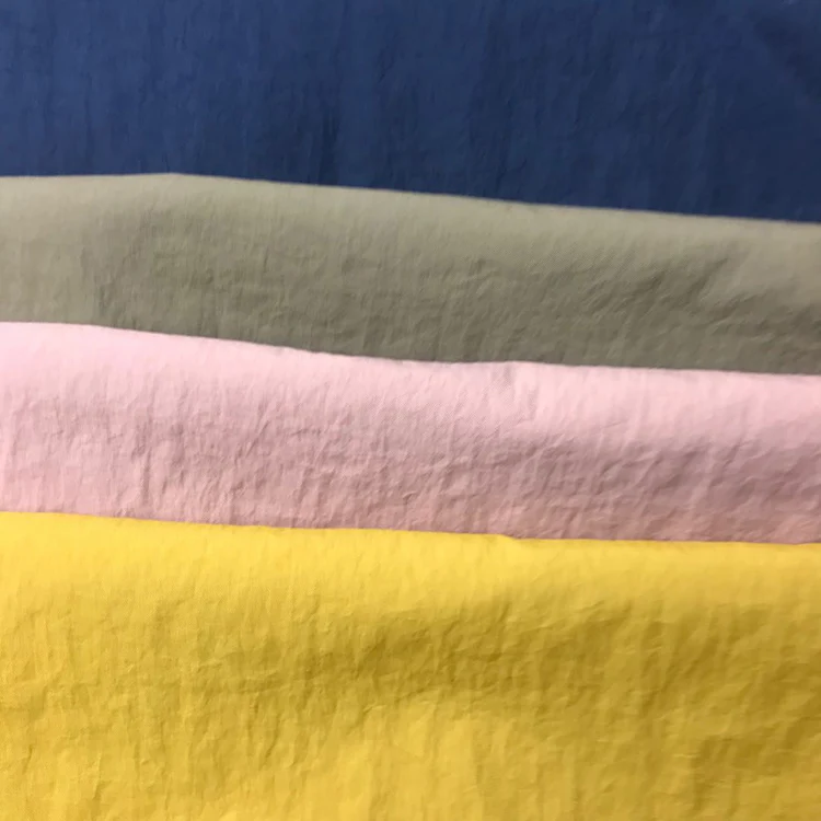 Eco-friendly Windproof Pu Coated Waterproof 100% Nylon Crinkle Jackets Fabric