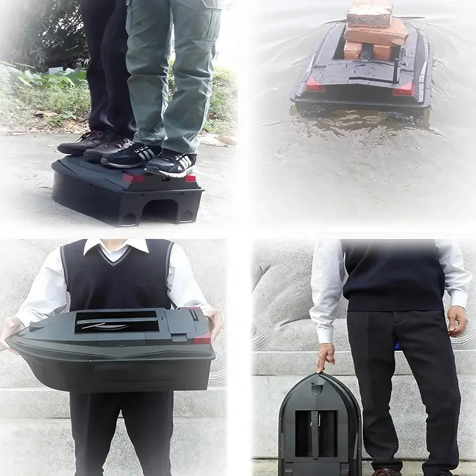 Free Shipping TL380 Dual Hull Led Lights Detector Auto Cruise Fishfinder GPS Sonar Fish Finder RC Bait Boat Baitboat In Stock