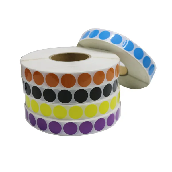 Пользовательские печатные круглые этикетки, печатная глянцевая бумага, КК. Прошедшие этикетки