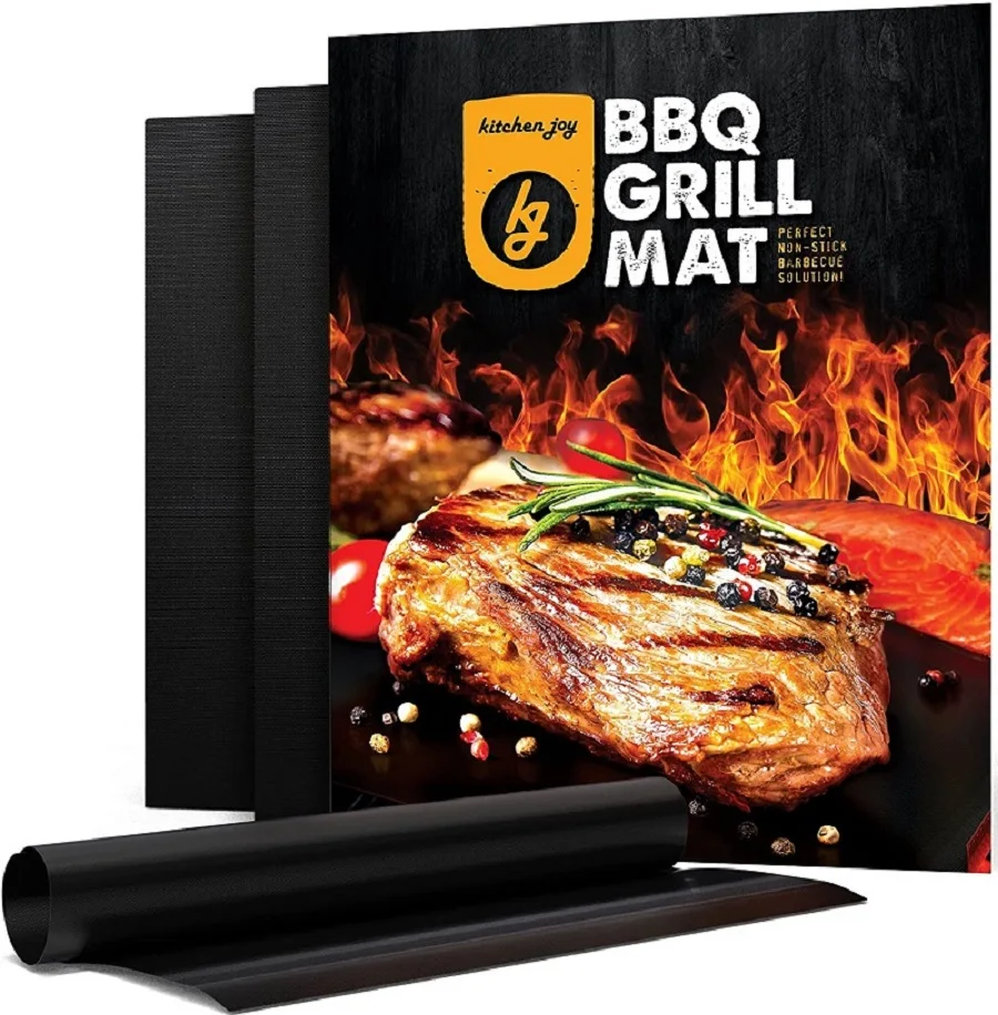  Hot selling on Amazon High quality heat resistant food grade BBQ grill mats oven liner for
