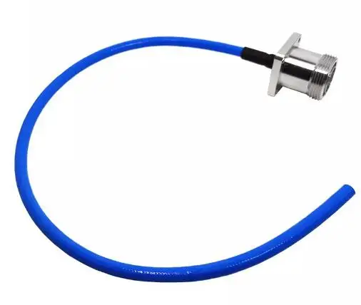 Yonghao 0.5m 250 Semi Flexible Pigtail Cable with 7/16 Din 4 Hole Flange Female Connector