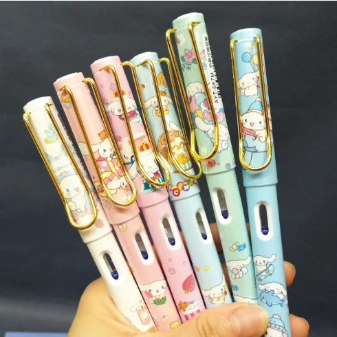 Sanrio Laurel Dog Erasable pen Metal pen holder Bookmark Big eared Dog student EF  Practice Pen Prize