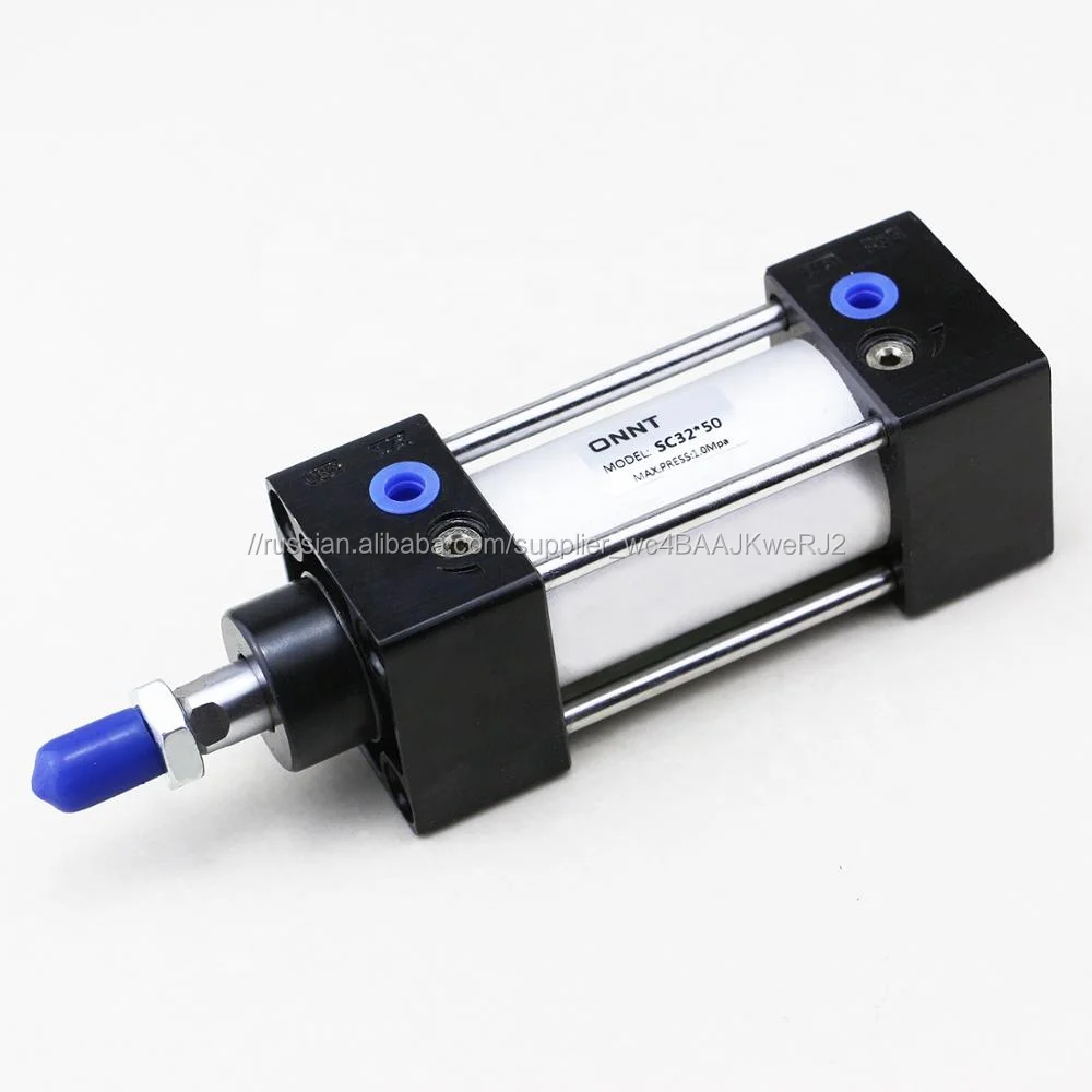 SC Series Double Acting Pneumatic Cylinder Aluminum Body Standard Airtac Pneumatic SC Cylinder