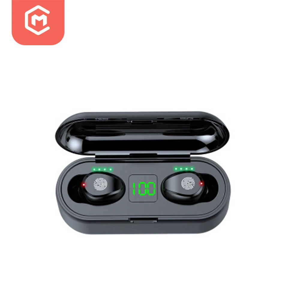 TWS 9D Hifi Stereo LED Display Waterproof In Ear Headphone B T 5.0 Wireless Earbuds Earphones