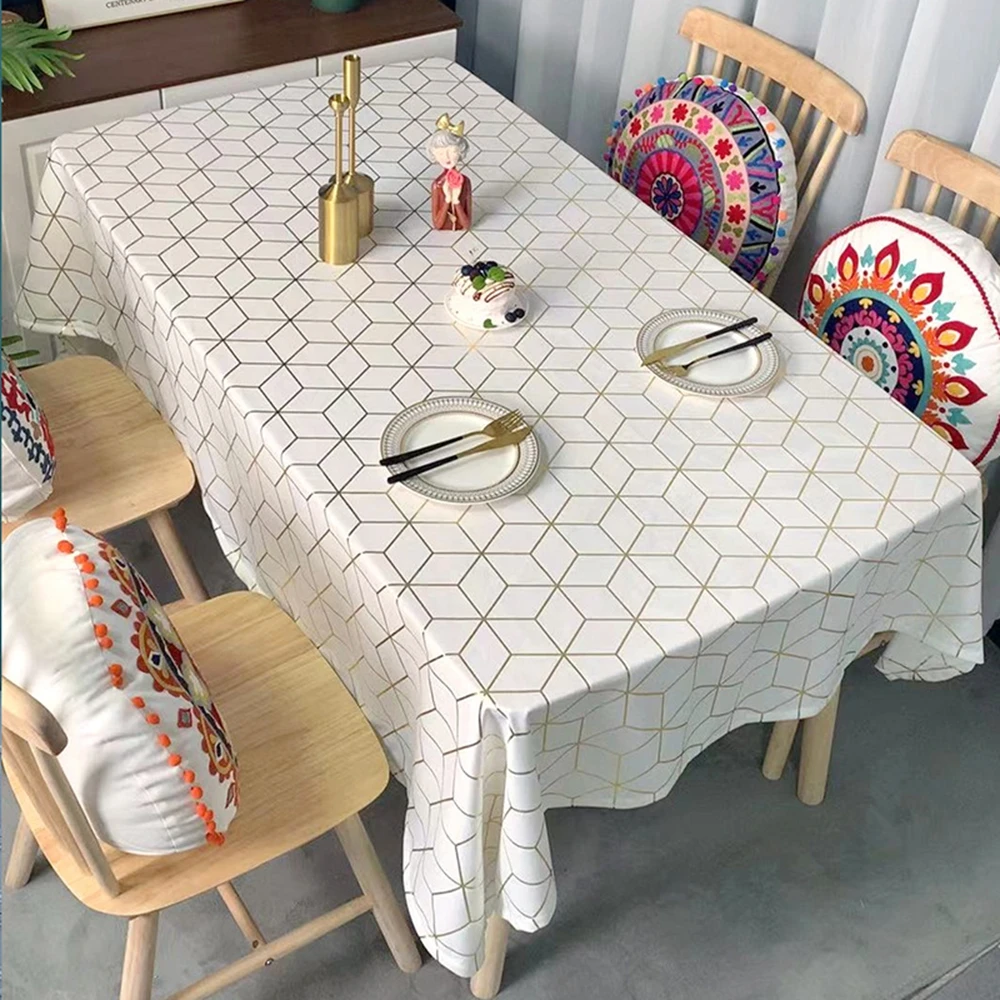 Brand new Cheap Waterproof Tablecloth cotton fabric Table Cloth with good quality