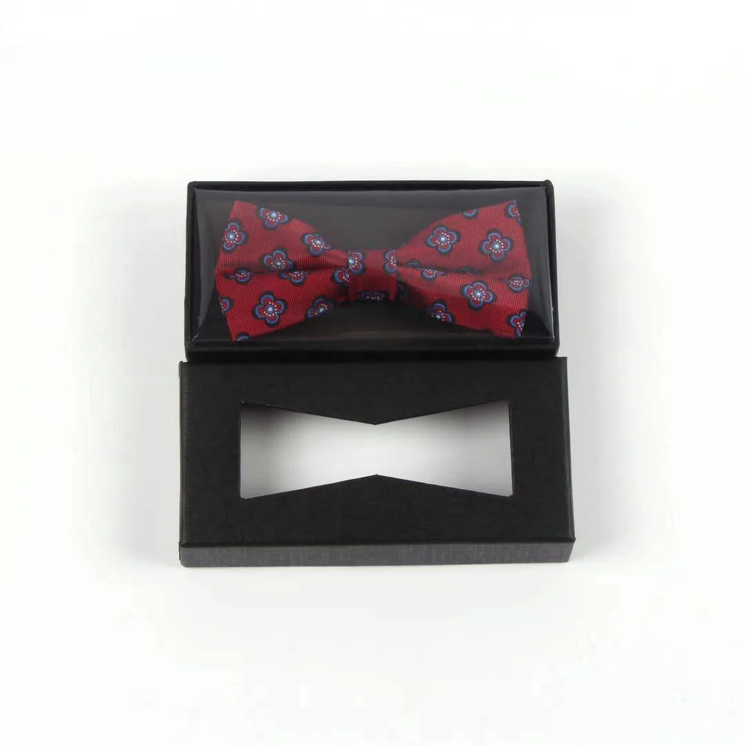 JINJIE wholesale cheap custom logo black bow tie packing box