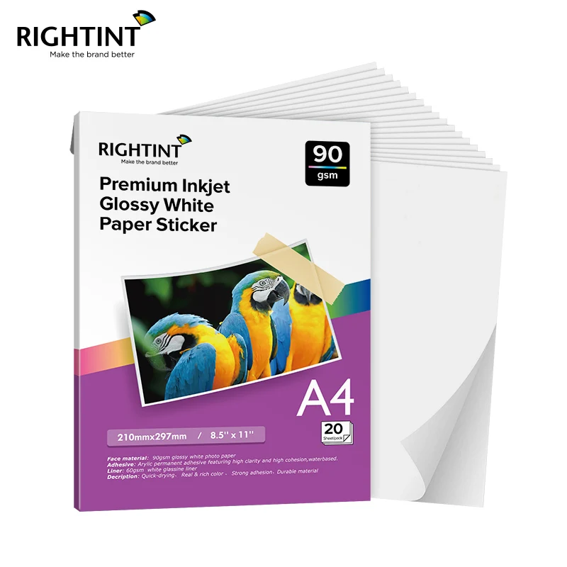 The Best Quality 90G A4 Size Glossy White Photo Paper Professional for Inkjet Printing
