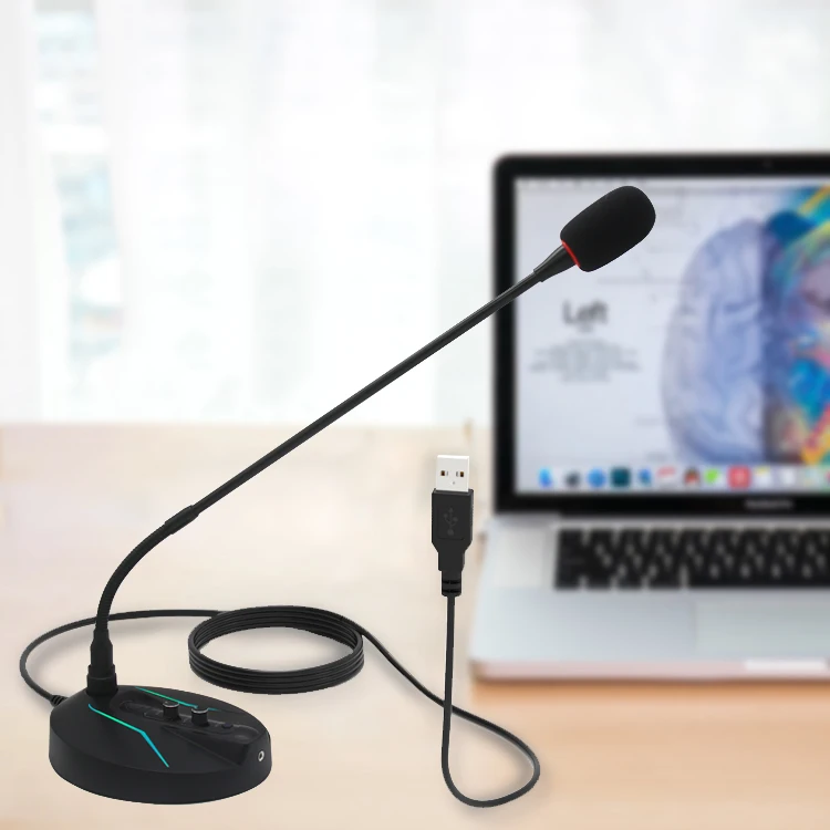 Супер чистый звук Качество Usb гусиная шея микрофон конференц-Запись компьютер игровой Голосовой чат