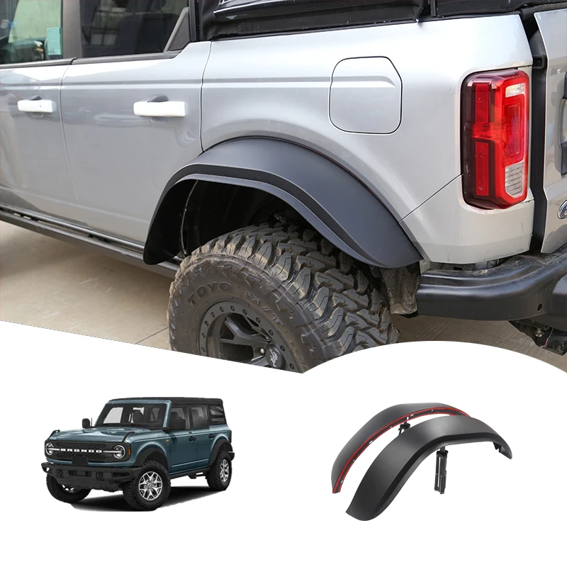 fender flares wheel arches wheel eyebrow over fenders for RR defender style car fender for ford bronco 2020 2023