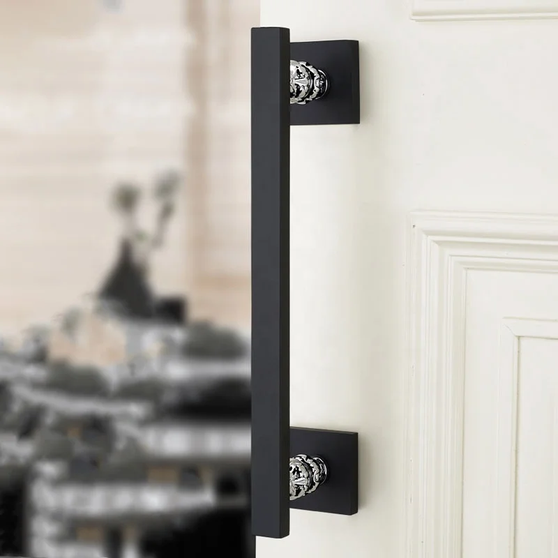 Полностью медная кованая яркая Золотая дверная ручка сплит большая ручка простой европейский внутренний деревянный дверной замок