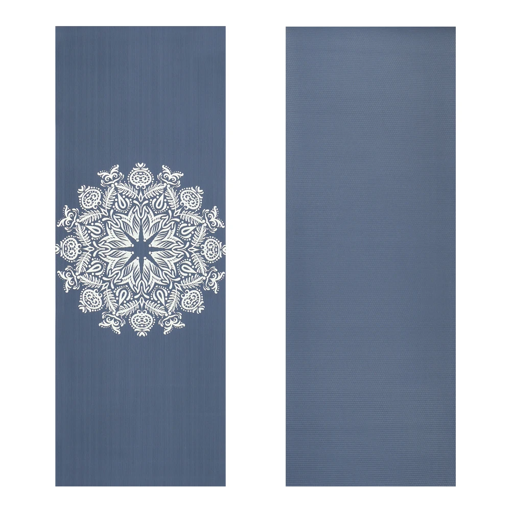 Free Sample Custom Brand Logo Pattern Waterproof GYM Workout Mat Non-Slip Rubber Base ECO-Friendly Pilates Mat TPE Yoga Mat