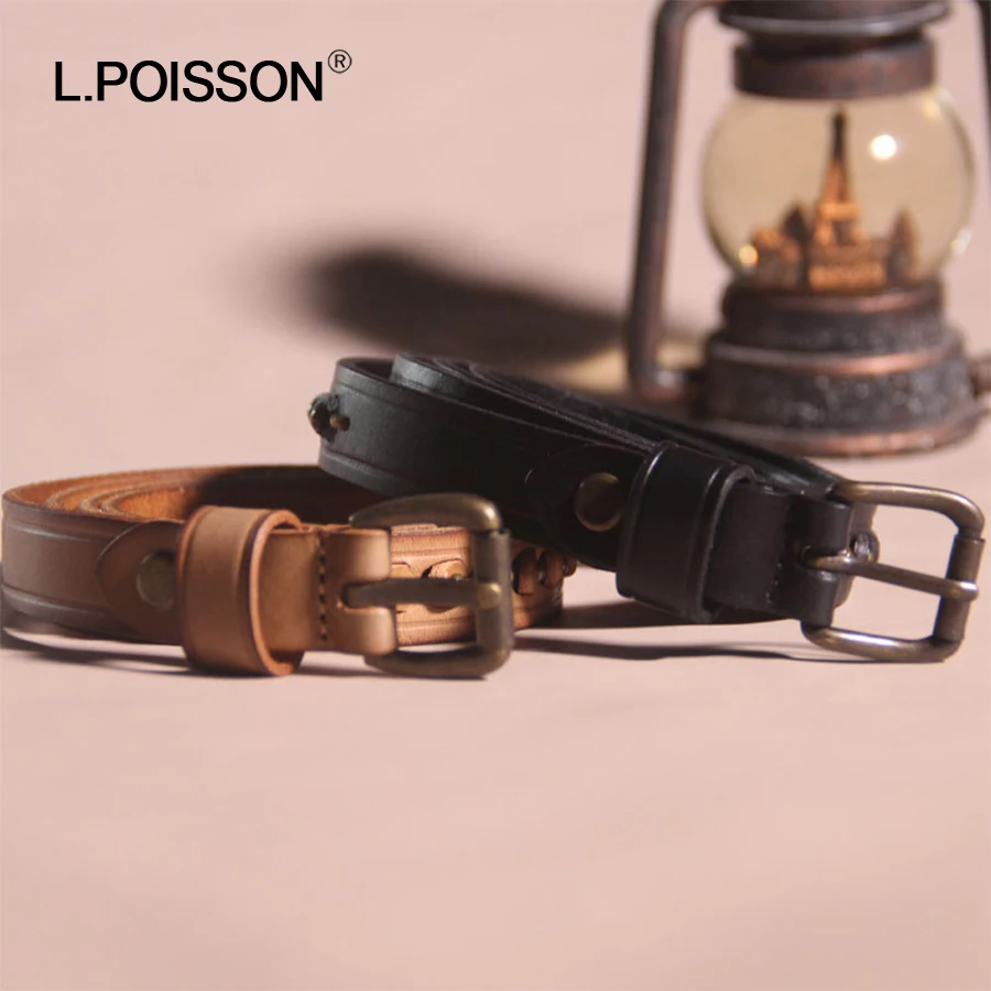 
Genuine Leather Belts for Ladies High Quality Buckle Alloy Personality Women Belts 