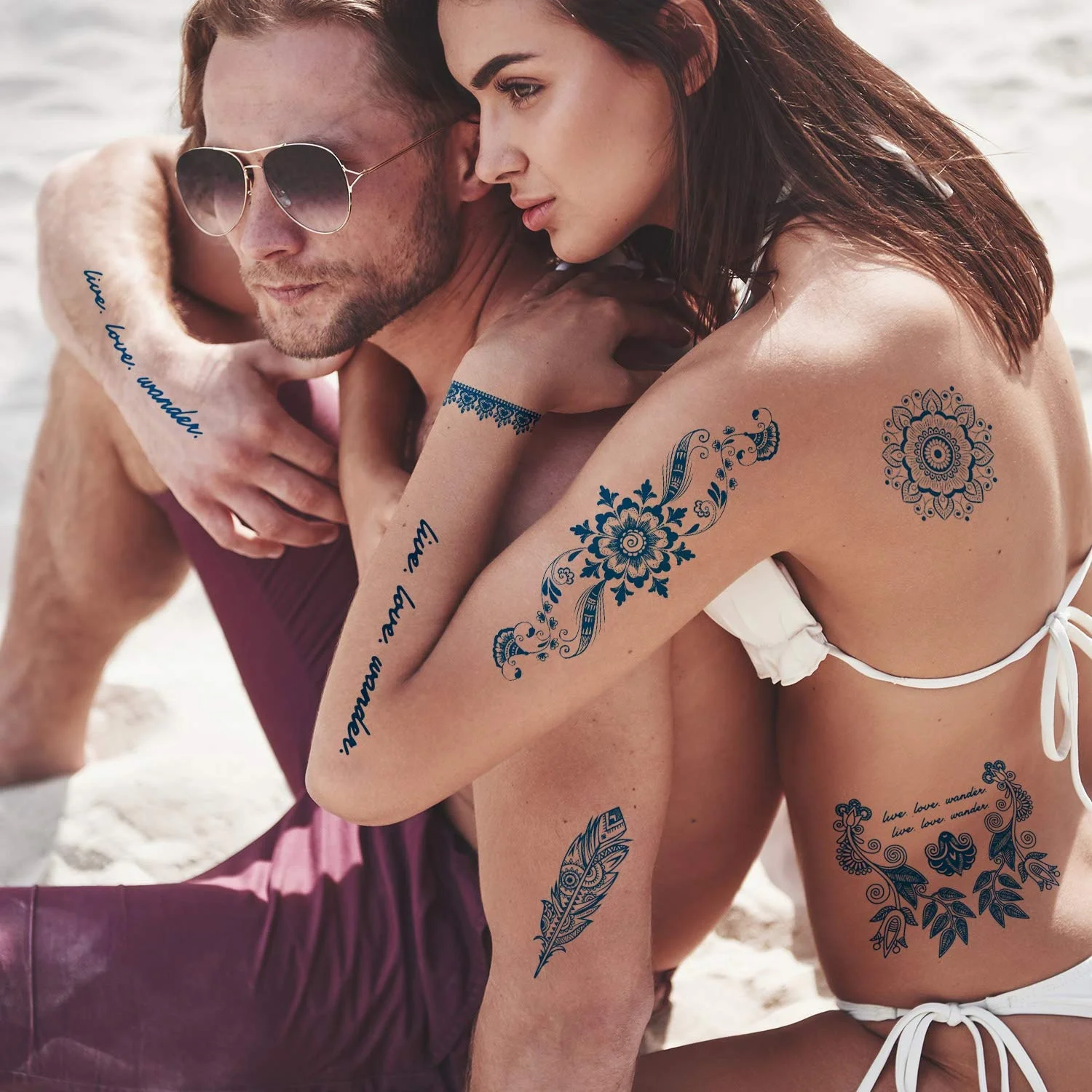 Lasting 15 Days Semi Permanent Waterproof Sweatproof Body Art Women Men Makeup Temporary Juice Ink Tattoo/ Tatoo/ Tatto/ Tato