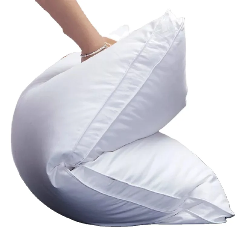 JR611 Hot-selling Hotel Collection Bed Pillows for Sleeping 1200g Comfortable and Supportive Duck Feather Pillow