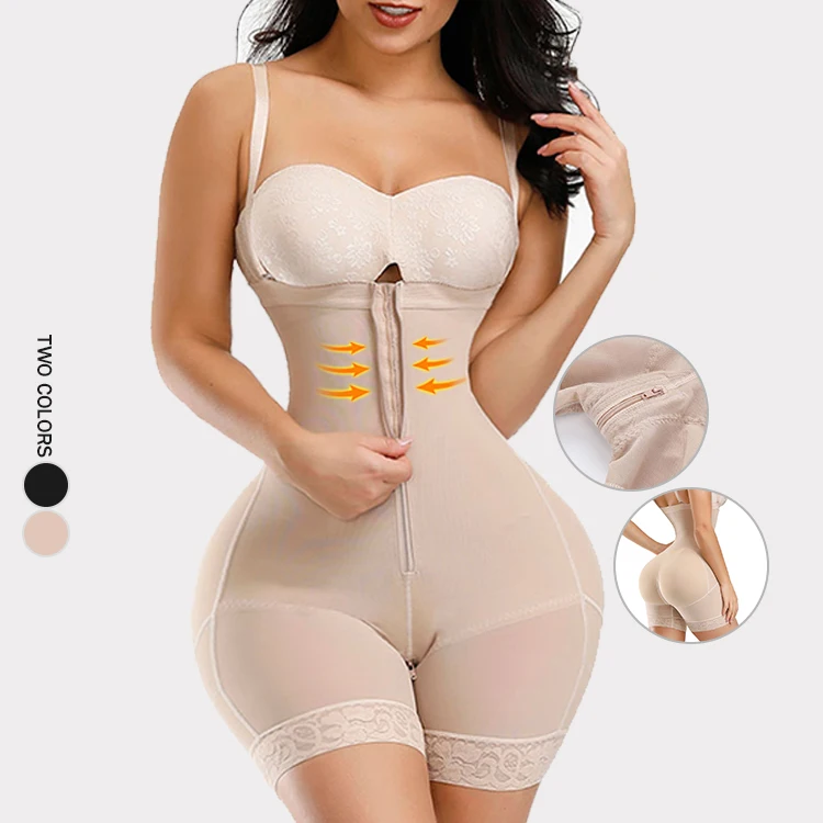 
New Style High Compression Tummy Control Full Body Shaper Two Bones Straps Women Shapewear Butt Lifter Shaper Panties 