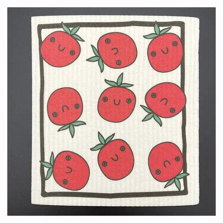 2023 Custom Design Swedish Dishcloths Reusable Sponge Cleaning Cloths Absorbent Dish Cloth Washable Sponge Dishcloths