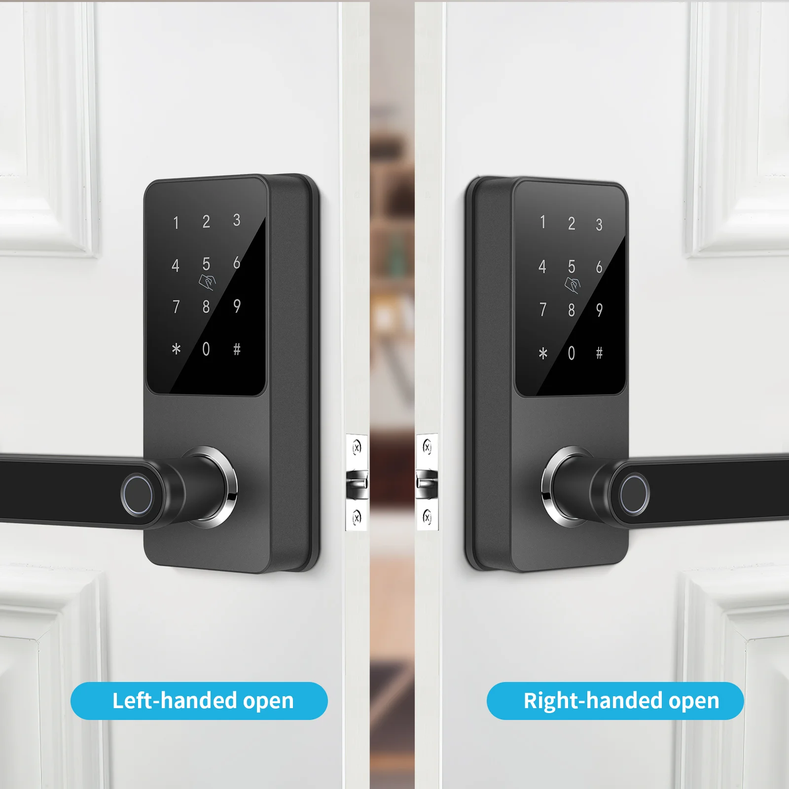  Электронная сенсорная клавиатура TTlock управление через приложение синий зуб отпечаток пальца дверной