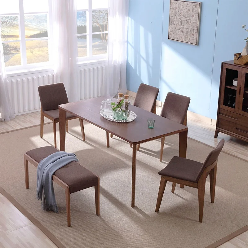 Modern Nordic Restaurant Furniture Dining Room Sets Wood Table For Home