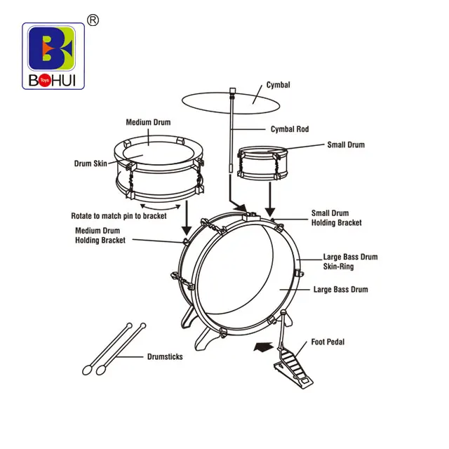 Good Selling Musical Instrument Toy Set Music Ids Jazz Kids Drum Baby