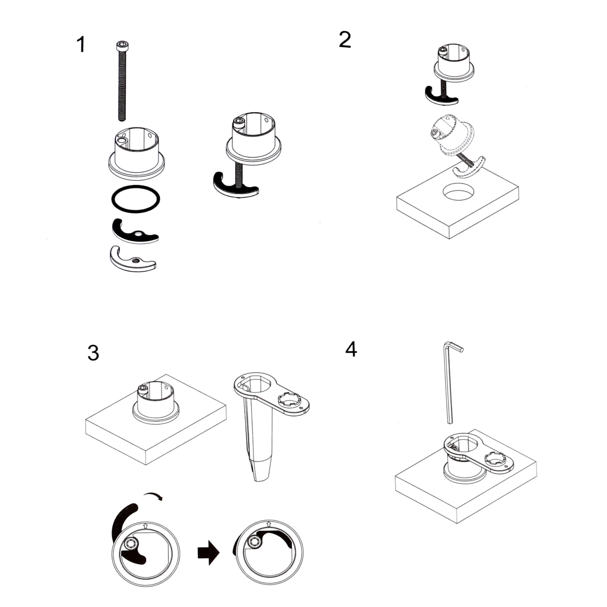 Easy fast install 35MM brushed nickel Deck mounted mixer Classic Lavatory Bathroom Basin Faucet