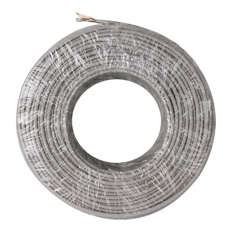 VCOM PVC Jacket Indoor Stranded Cat5e Cable Unshielded UTP LAN Pass Channel Test 100M Network Cable