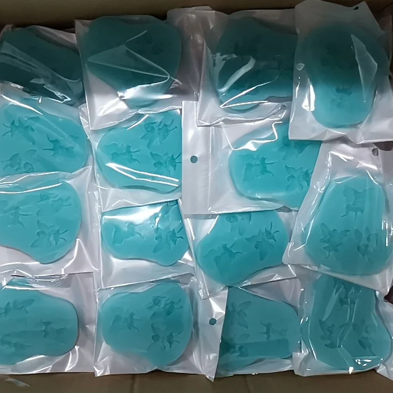 New Various flowers silicone molds dessert chocolate fondant biscuit molds flower series DIY epoxy scented candle molds