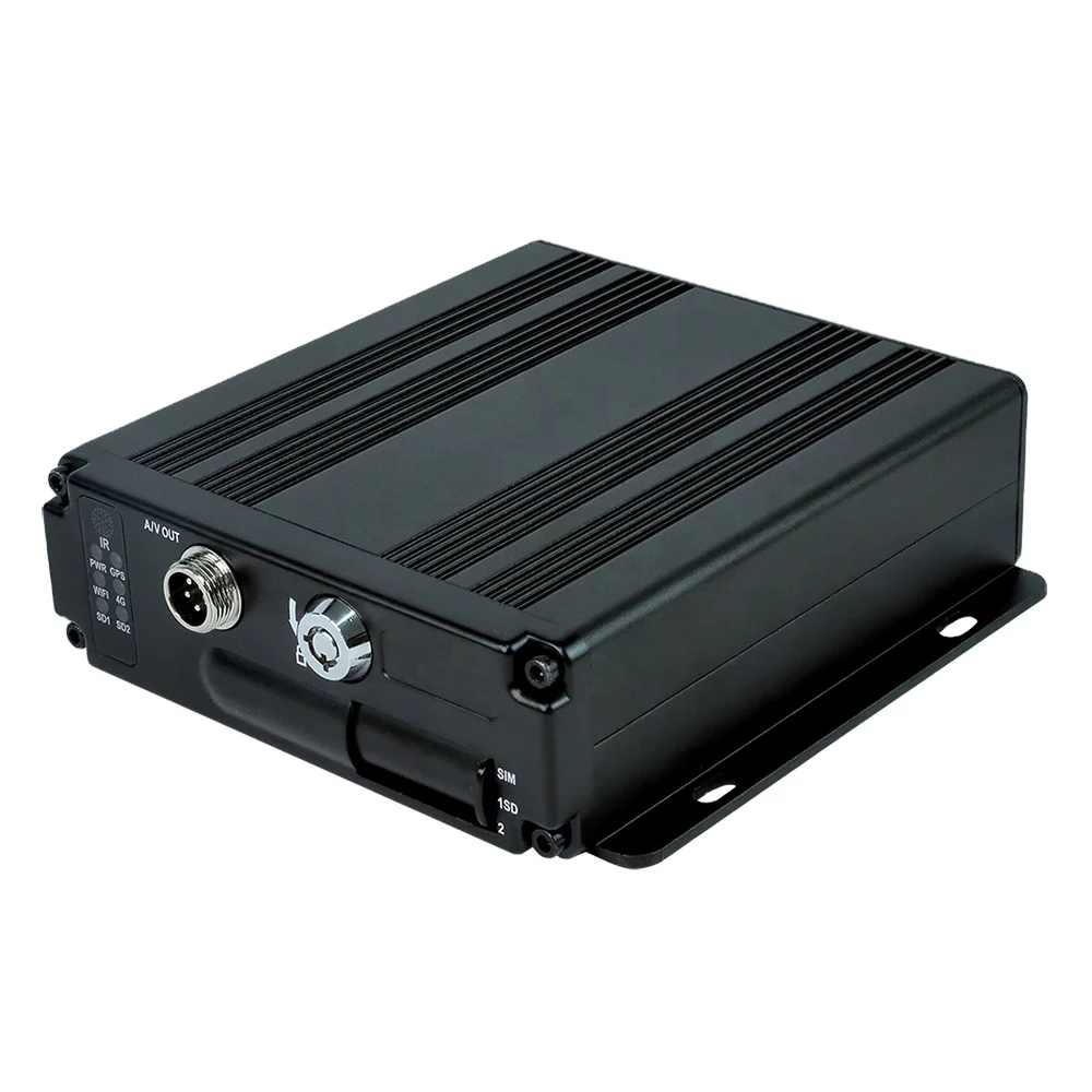MDVR with 4 channel AHD cameras H.264/H.265 video and audio format real-time tracking precision with GPS 4G WIFI