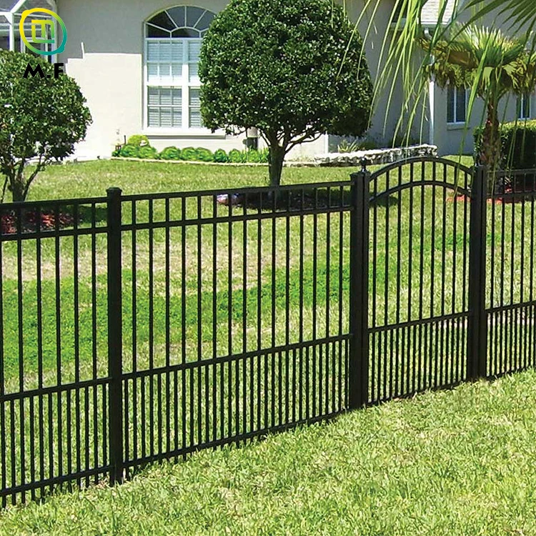 Easily Assembled Classic Design Galvanized Steel Full Privacy Modern Aluminum Security Fence