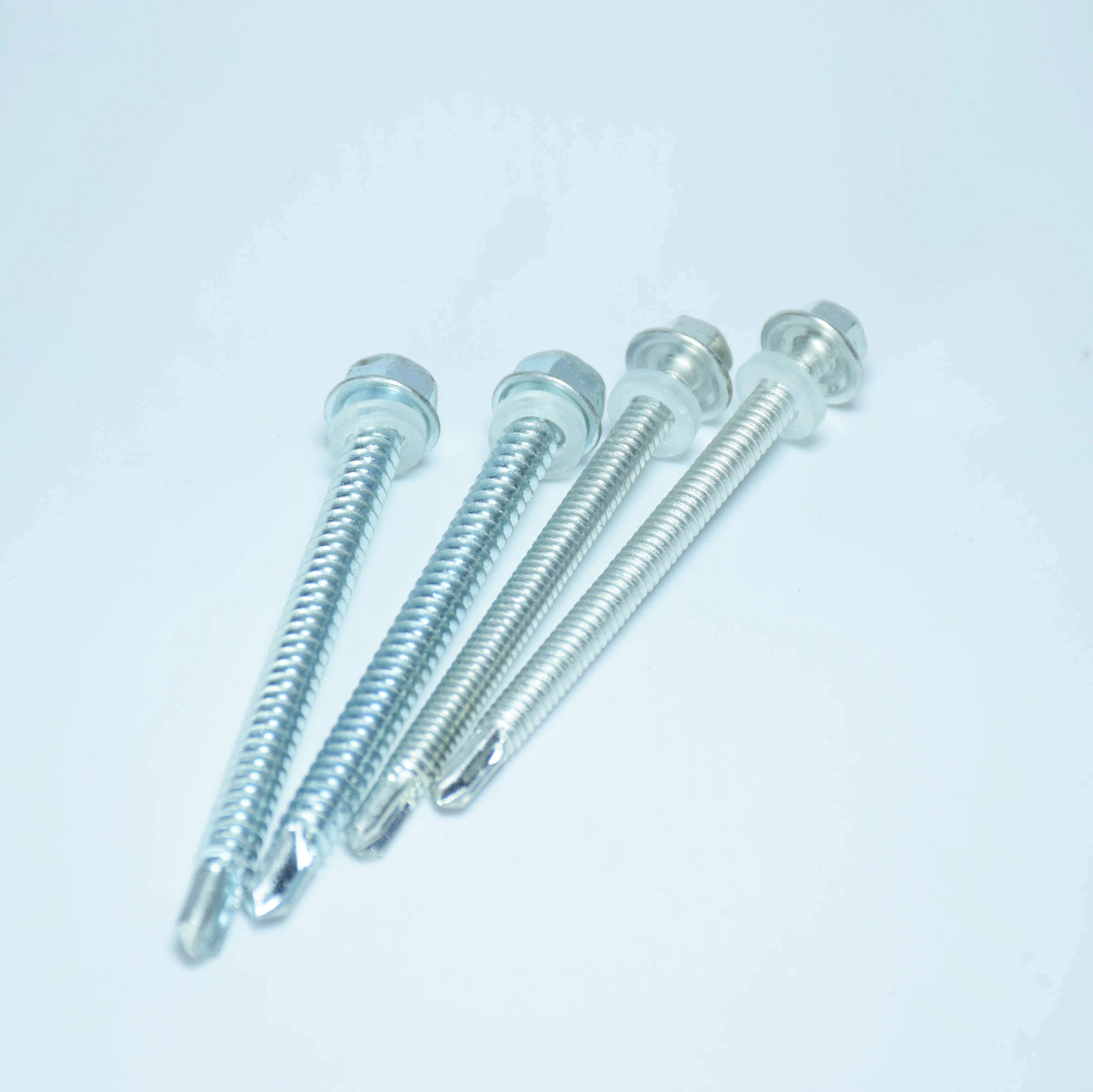 Заводская цена, саморезные винты с шестигранной головкой 6 #8 #10 #12 #14 #, самоклеящиеся винты с ошейниками