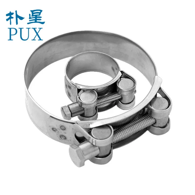 Heavy Duty Stainless Steel Clamp Unitary 304/201 with Double Bands Inch Measurement System