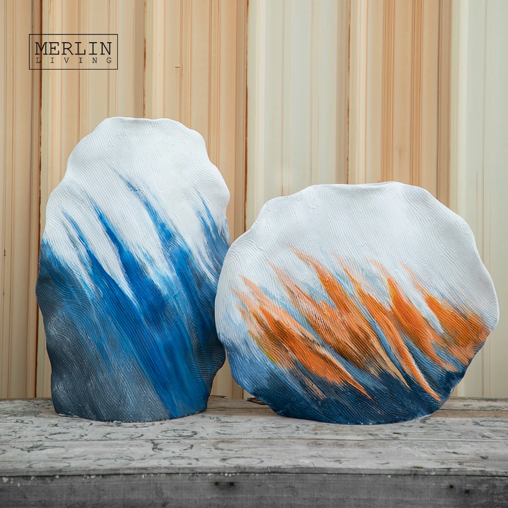 Merlin Living Hand Painting abstract big vase for home decor ceramic & porcelain vases Chaozhou Ceramic Factory Wholesale