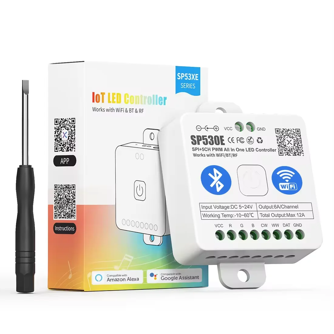 ESann WS2812 WS2811 SK6812 Серия Cob светящаяся полоса Wi-Fi с поддержкой B-luetooth RGBCCT SPI RGBWIC RGBIC Pixel RGBW светодиодный контроллер