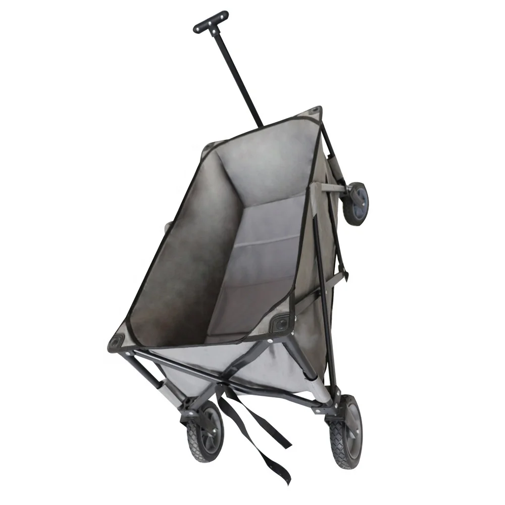 Heavy Duty Collapsible Foldable Cart Outdoor Utillty Wagon Trolley For Camping
