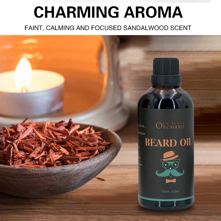 Beard growth oil smooth beard care set organic beard oil for men