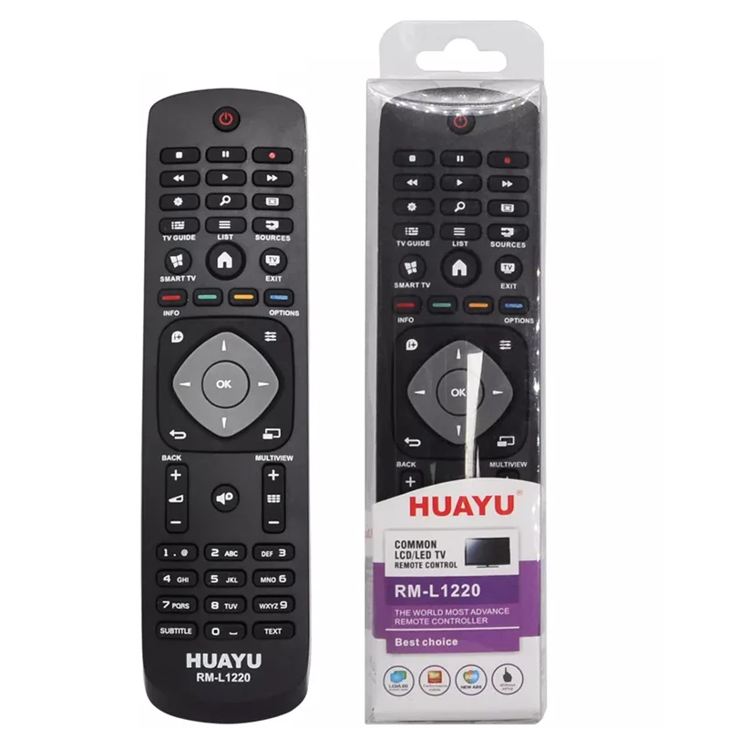 HUAYU RM-L1220 TV remote control For Philips 3D/LCD/LED HDTV support OEM/ODM remote controller
