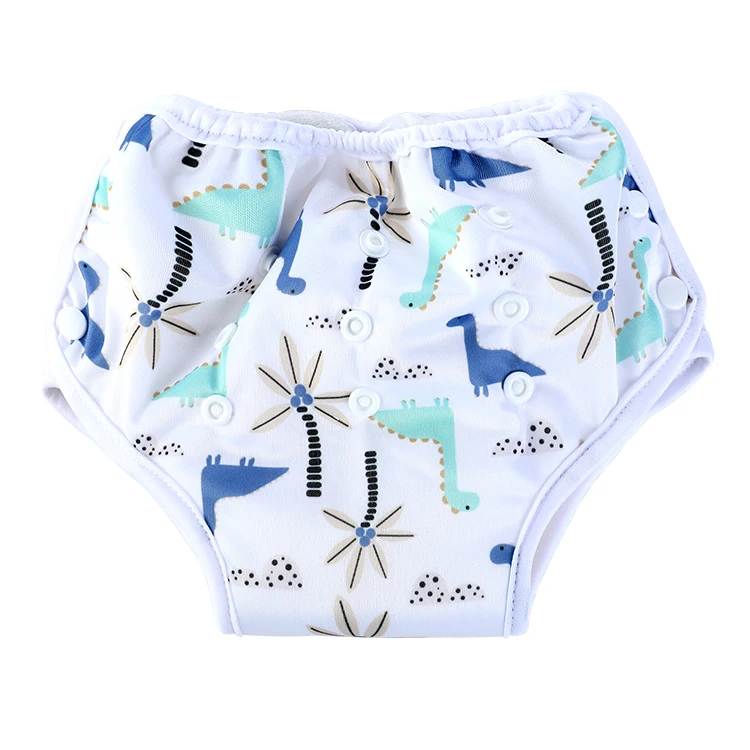 Baby Cloth Diaper for Toddler Potty Training Pants Printed Adjusted Waterproof Bamboo Fiber PUL Waterproof Fabric Leak Guard
