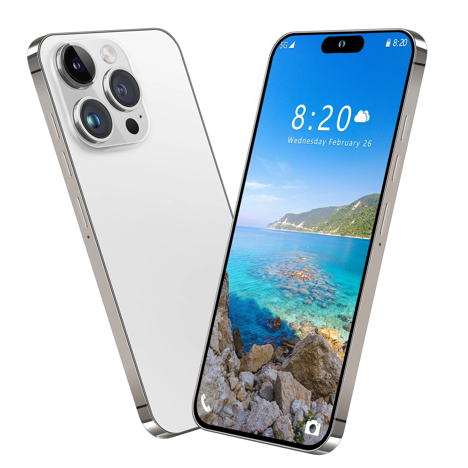 Оригинальный новый мобильный телефон 15 Pro Max 5G с быстрой зарядкой 65 Вт 108MP задняя камера многоязычный недорогой в Китае