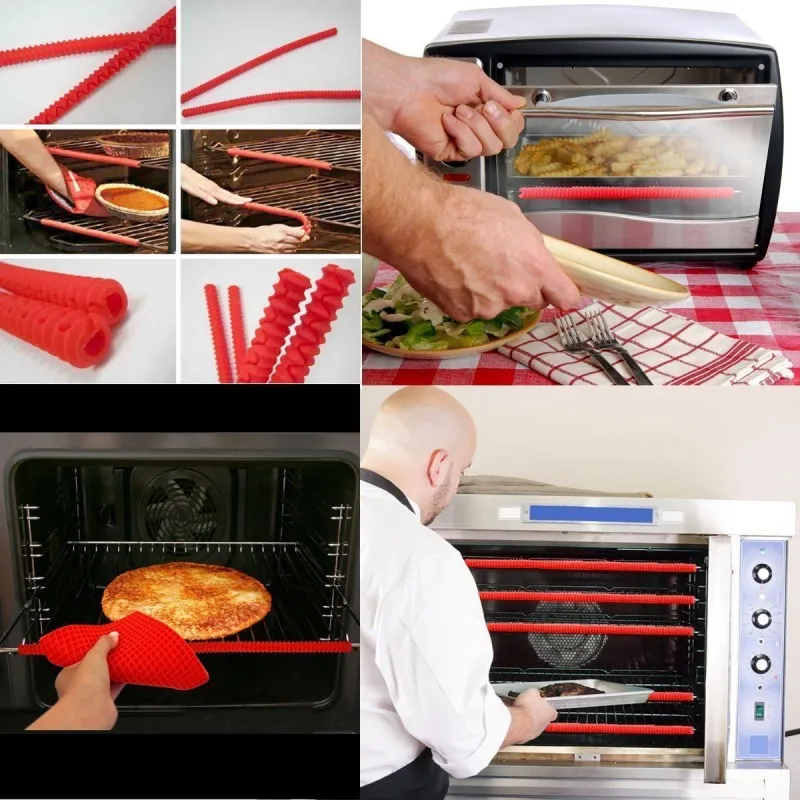 BPA FREE Food Grade Silicone Oven Rack Guard Oven Rack Guard Pack 2 with High Quality