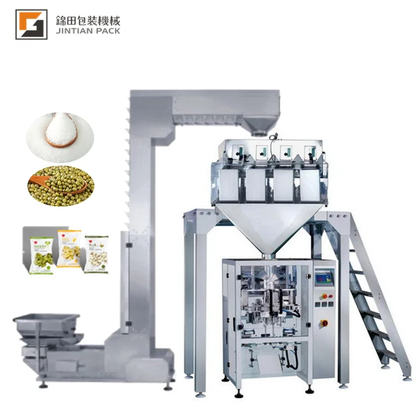 Custom Auto Granule 2 Heads Packing Machine With Linear Weigher