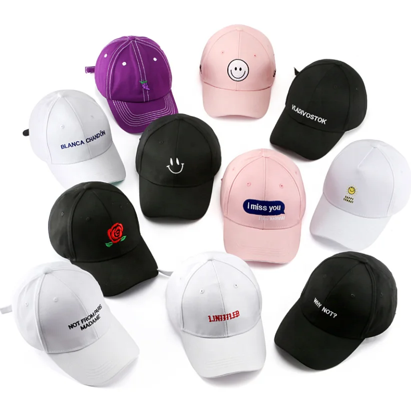 high quality customized embroidery blank men baseball cap without logo
