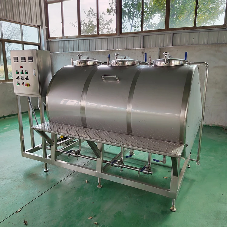 CIP Cleaning Tank Washing Machine CIP Unit System For Milk Dairy Juice
